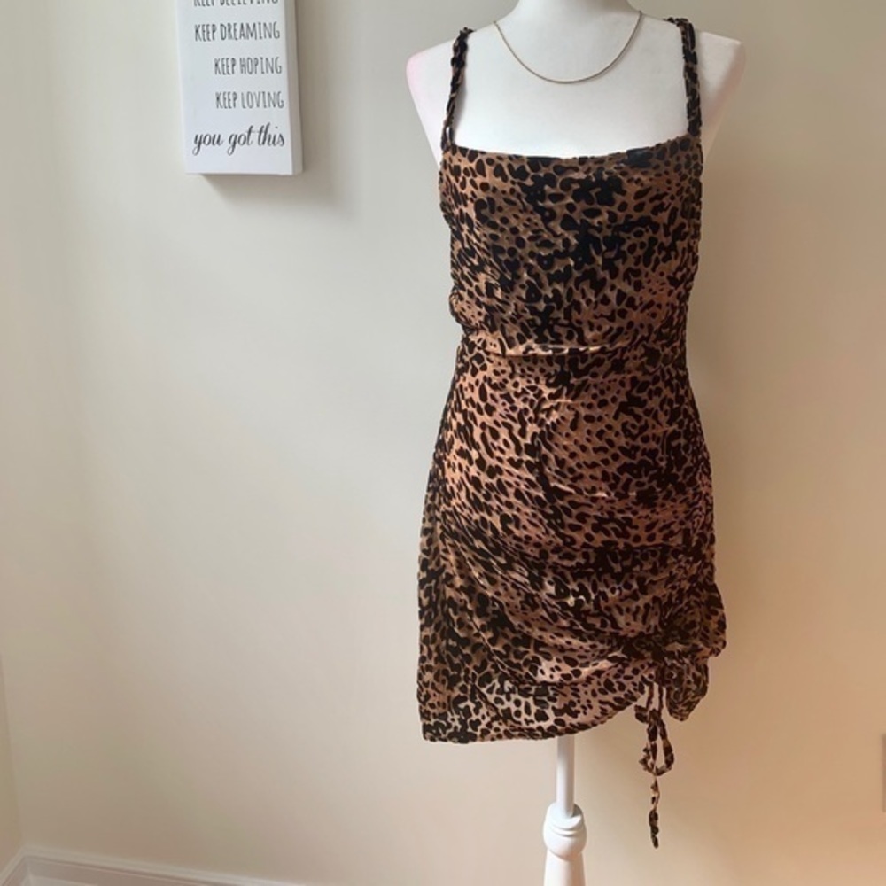 🆕 Leopard Print Mini Dress